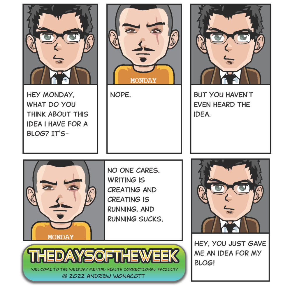 The Days of The Week - Blogging comic strip